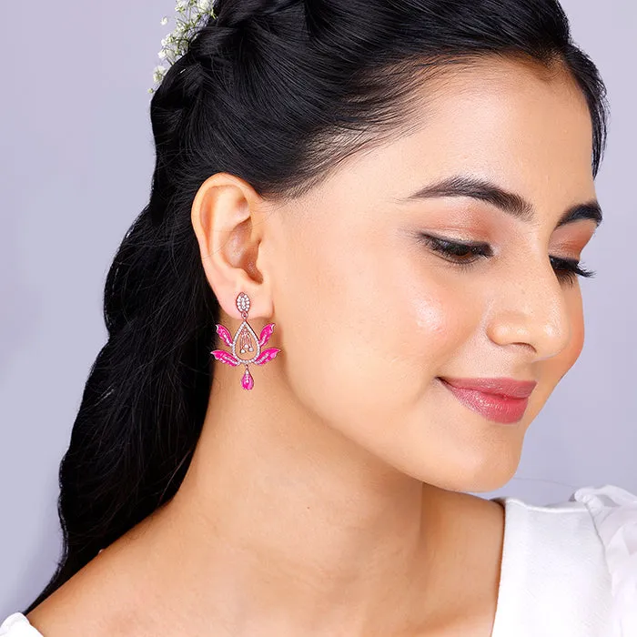Bhumi Rose Gold Wild Mountain Ebony Earrings