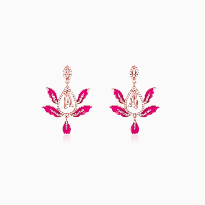 Bhumi Rose Gold Wild Mountain Ebony Earrings