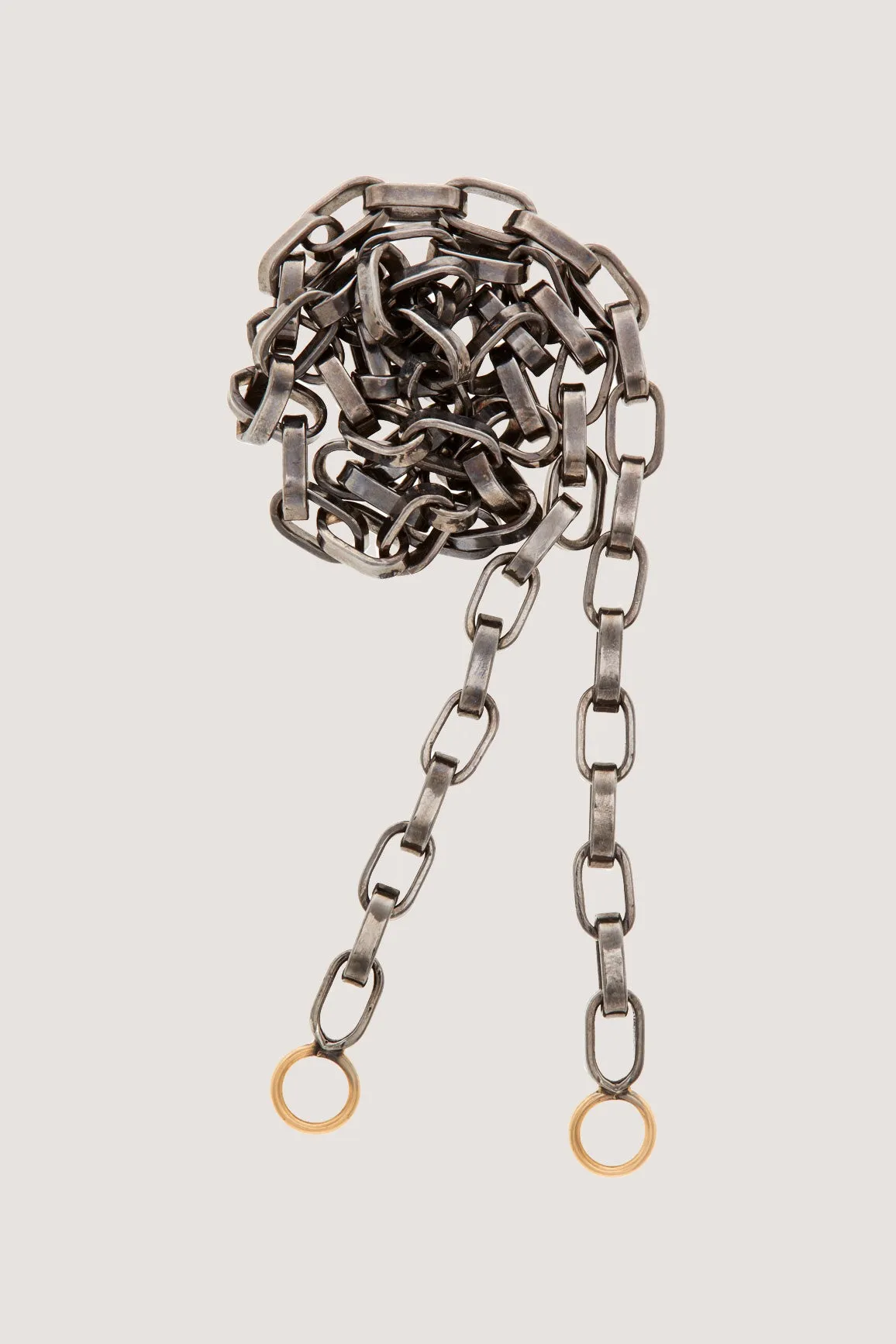 Biker Chain - 24", Blackened Silver