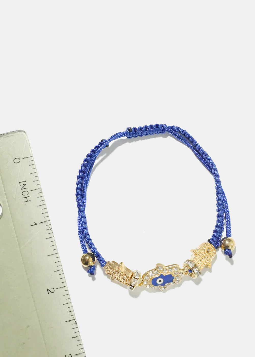 Blue Hamsa Hand Bracelet