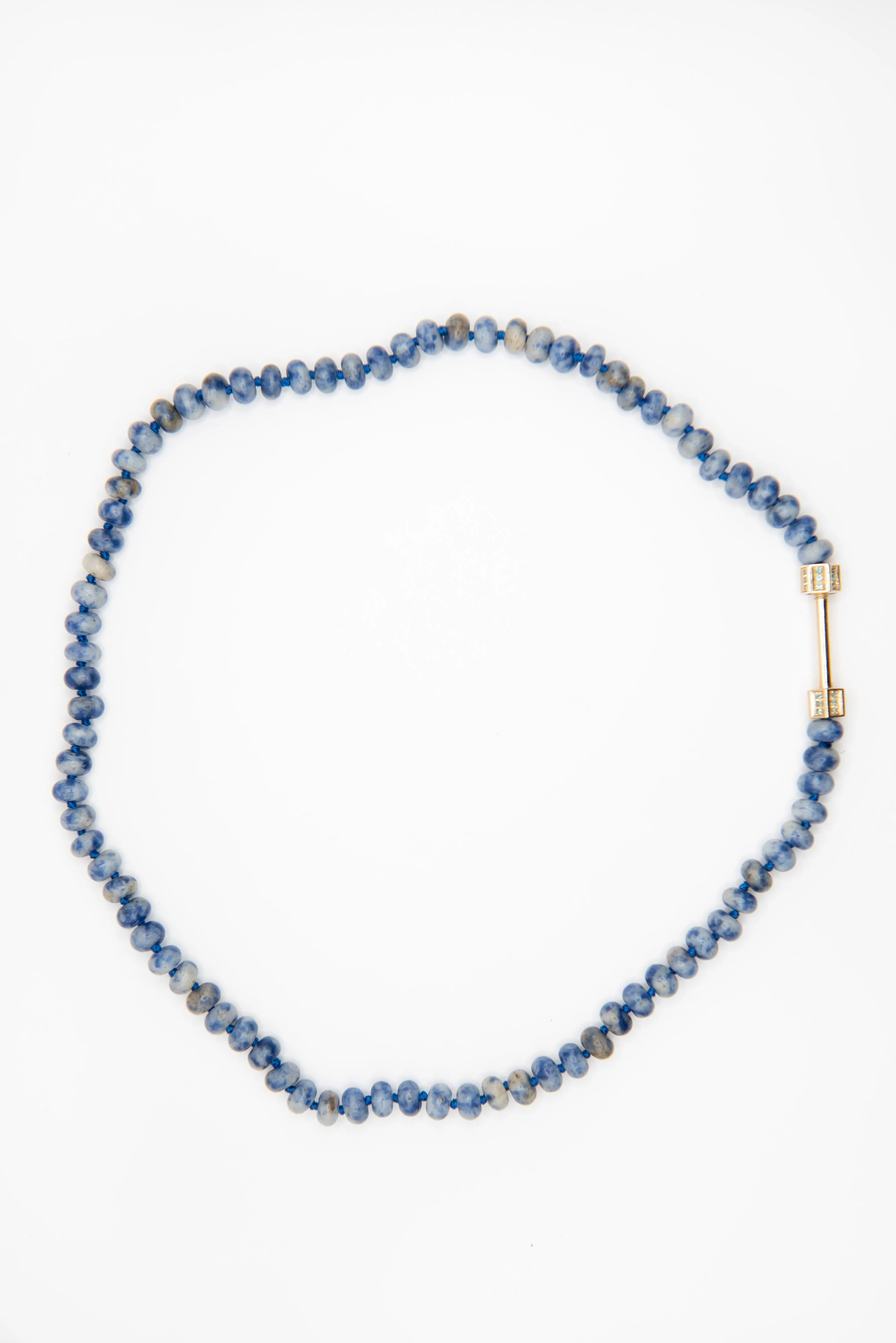 Bosfor Rondelle Bead Strand, Sapphire