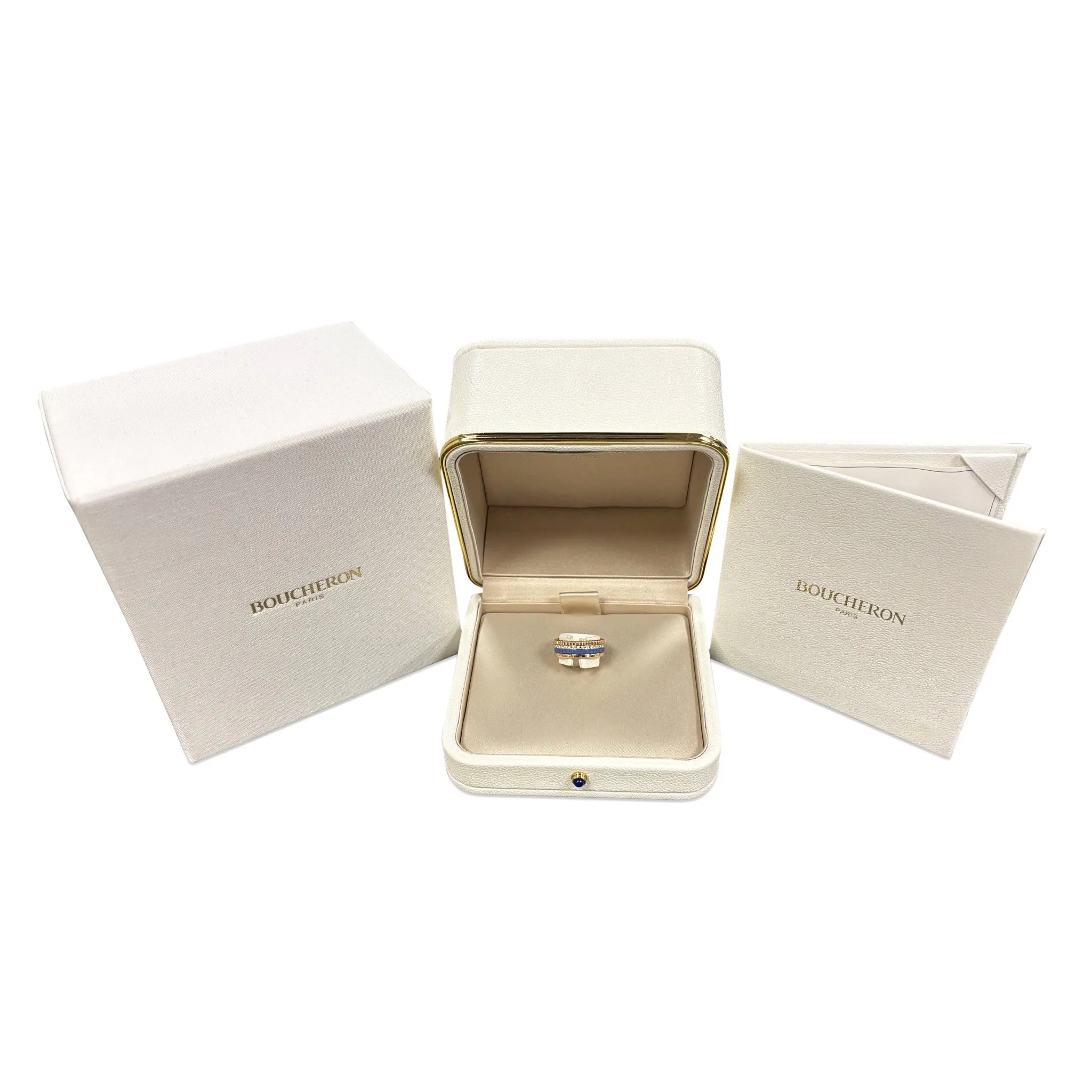 Boucheron Quatre Blue Edition Small Ring Size 54