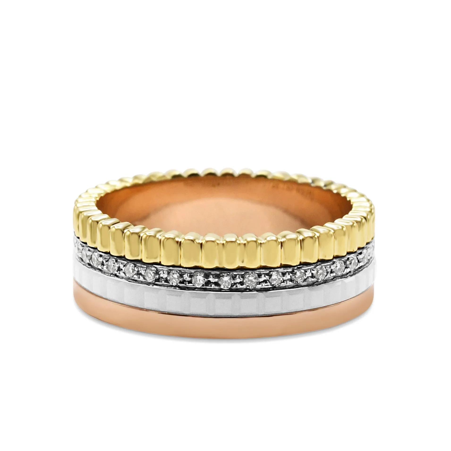 Boucheron Quatre Ring, White Edition, Small Size 55