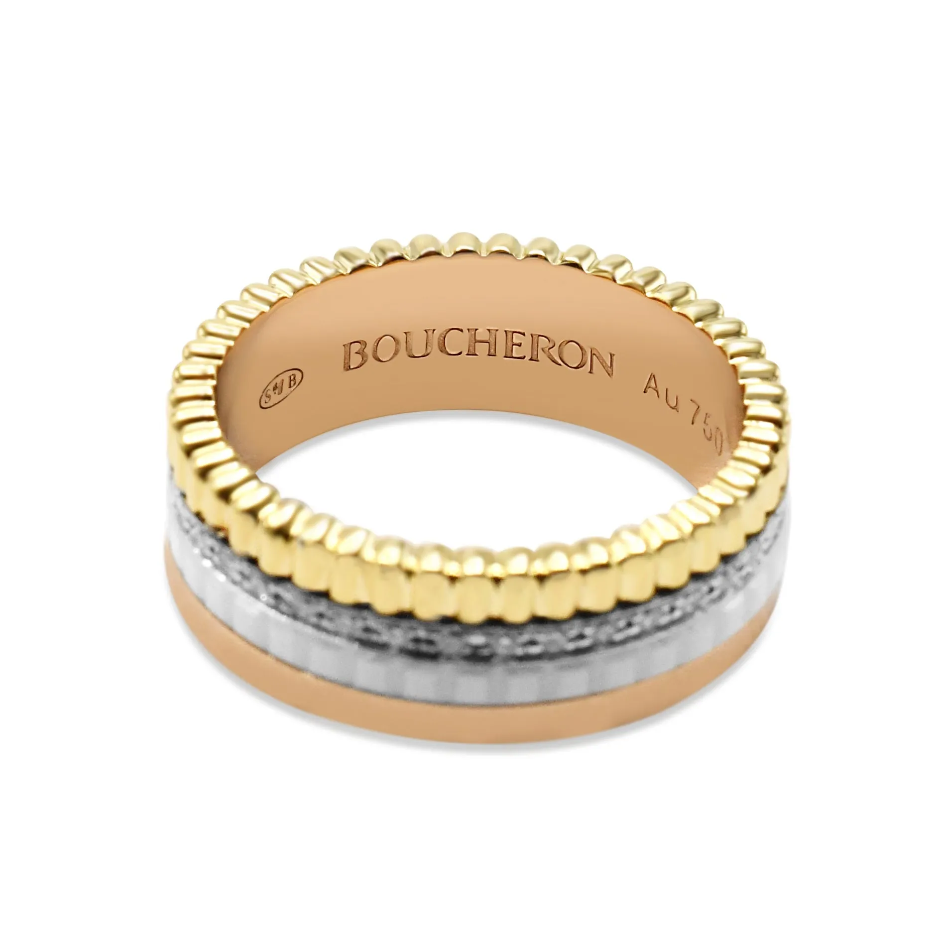 Boucheron Quatre Ring, White Edition, Small Size 55