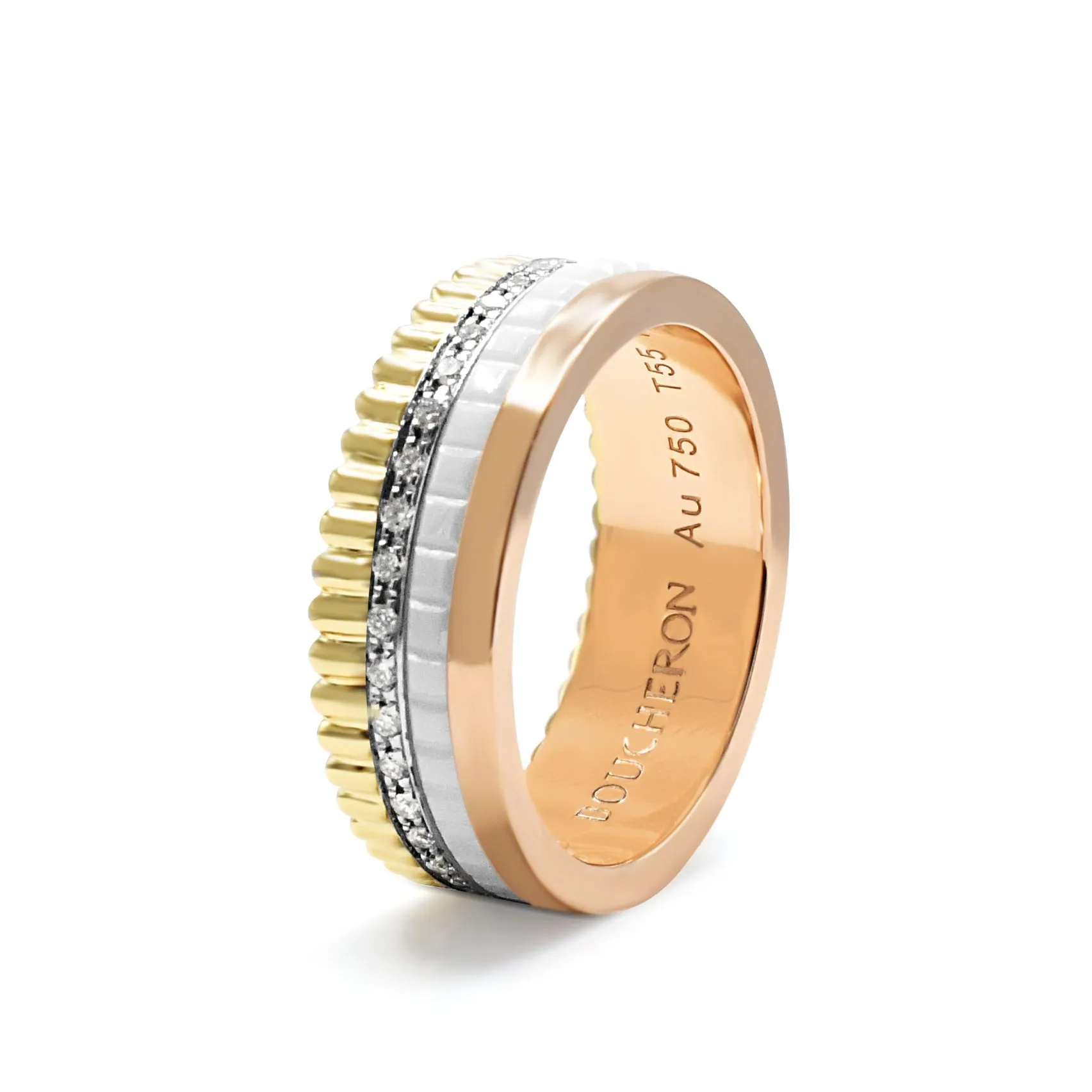 Boucheron Quatre Ring, White Edition, Small Size 55
