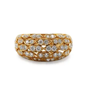 Brilliant Cut Diamond Dress Ring - 18ct Yellow Gold