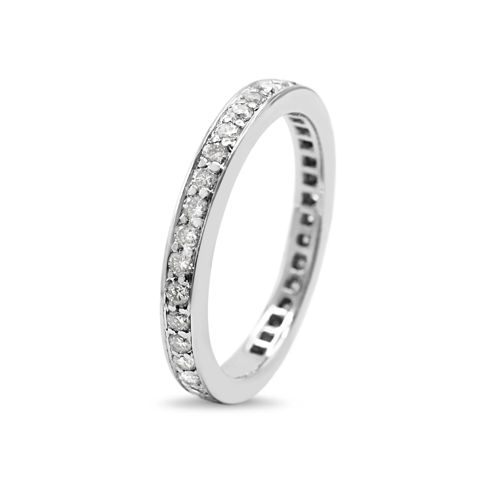 Brilliant Cut Diamond Full Eternity Ring - Platinum
