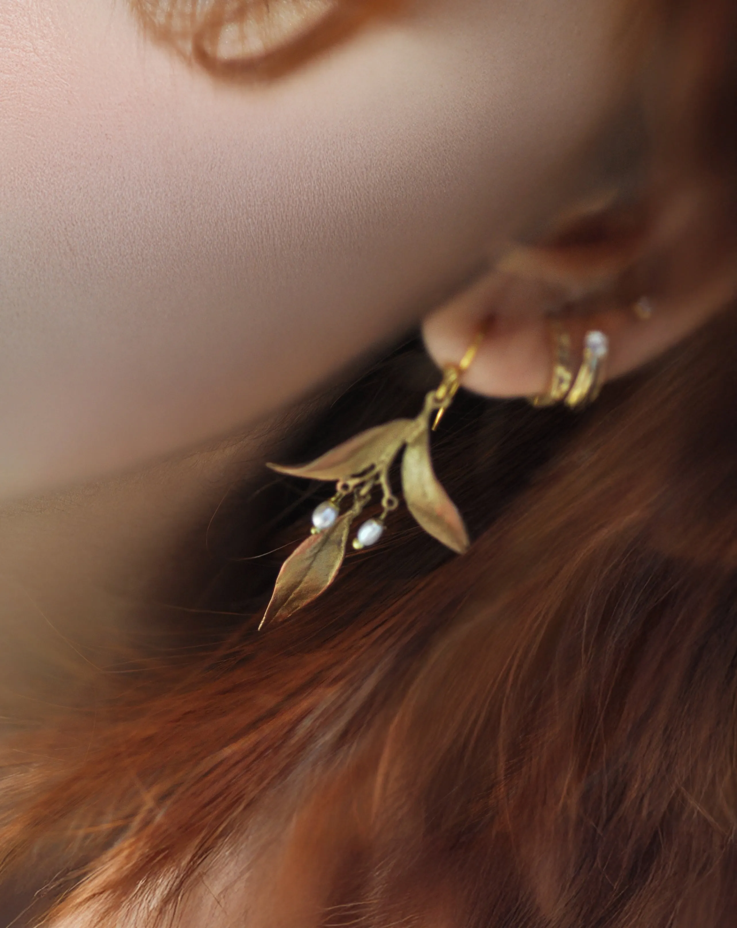 Bronze Tapestry Drop Earrings