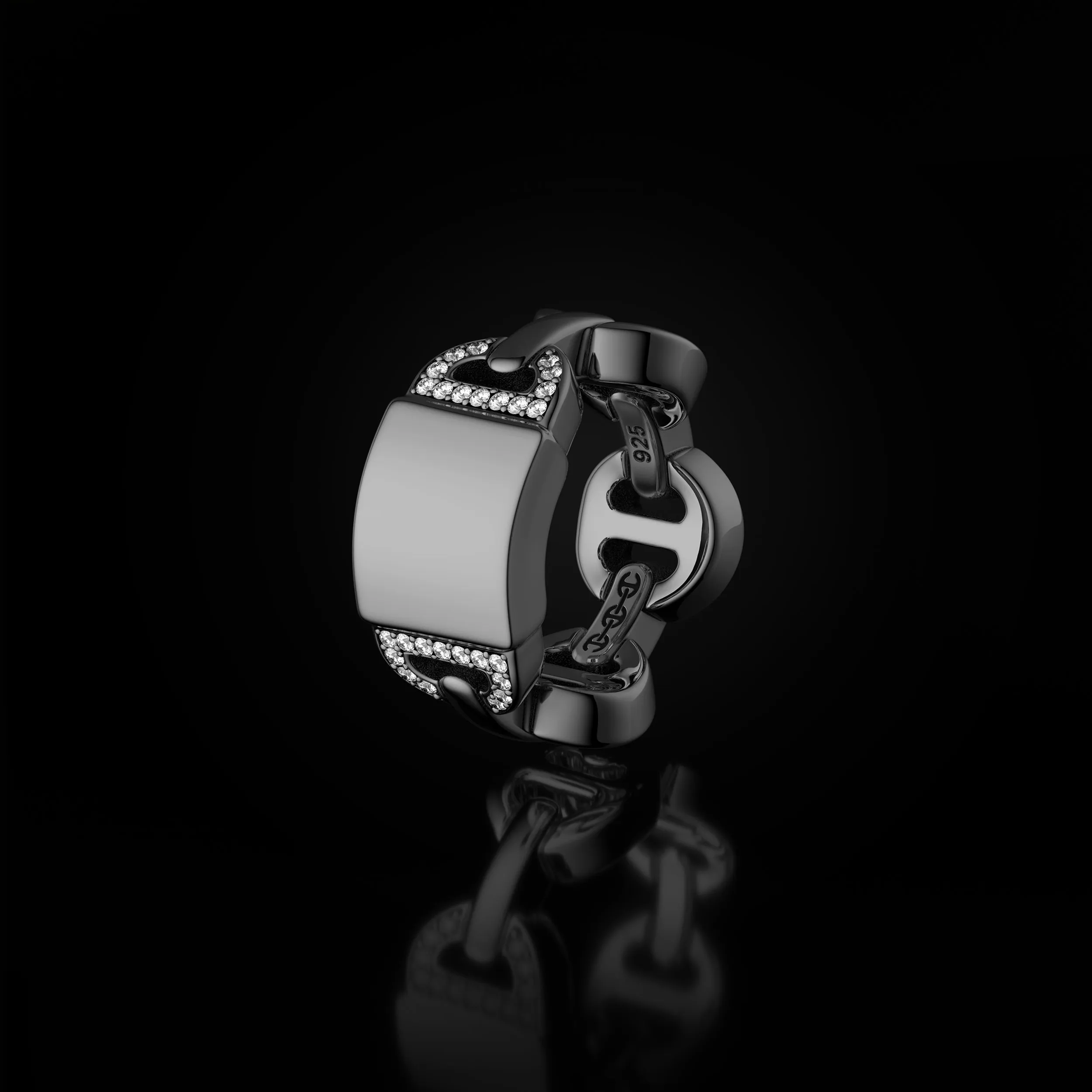 BRUTE CLASSIC TRI-LINK MONOGRAM WITH DIAMONDS
