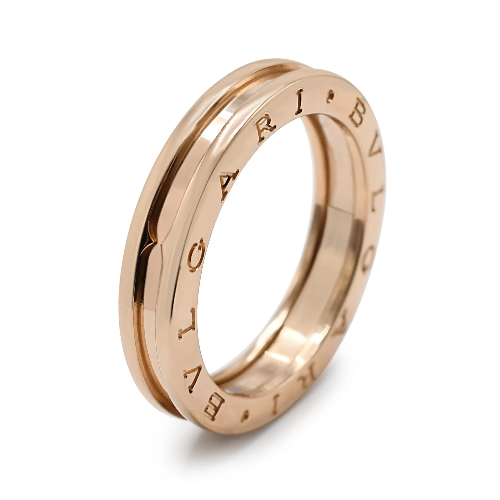 Bvlgari B.Zero1 One-Band Ring Size 62 - Rose
