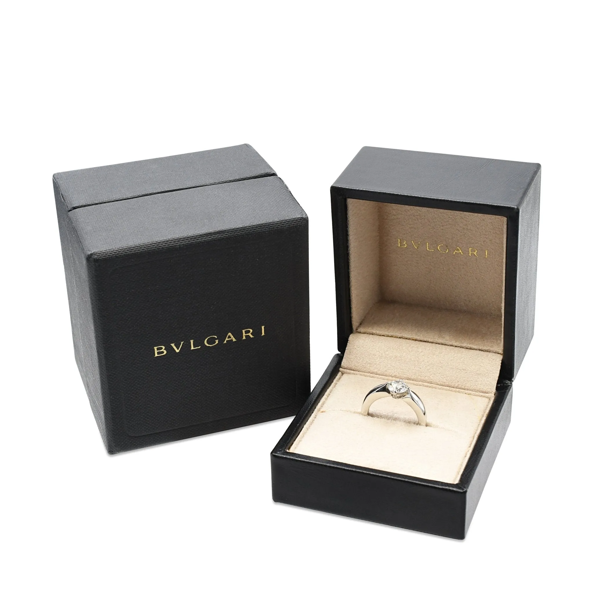Bvlgari Dedicata a Venezia: Torcello Solitaire Diamond Ring - Platinum