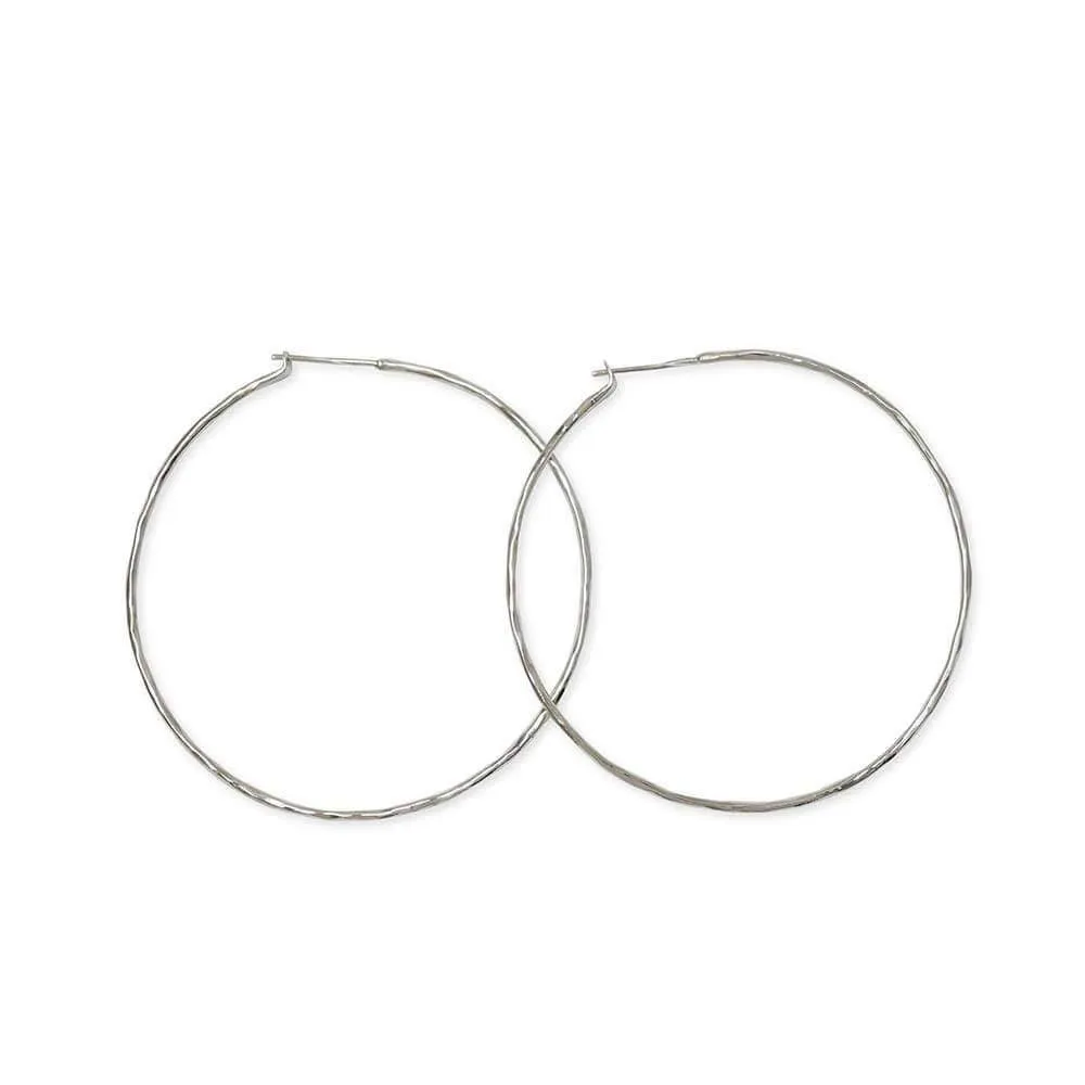 Carladonna Hammered Hoops