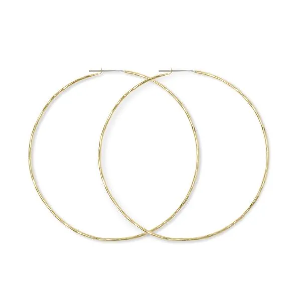 Carladonna Hammered Hoops