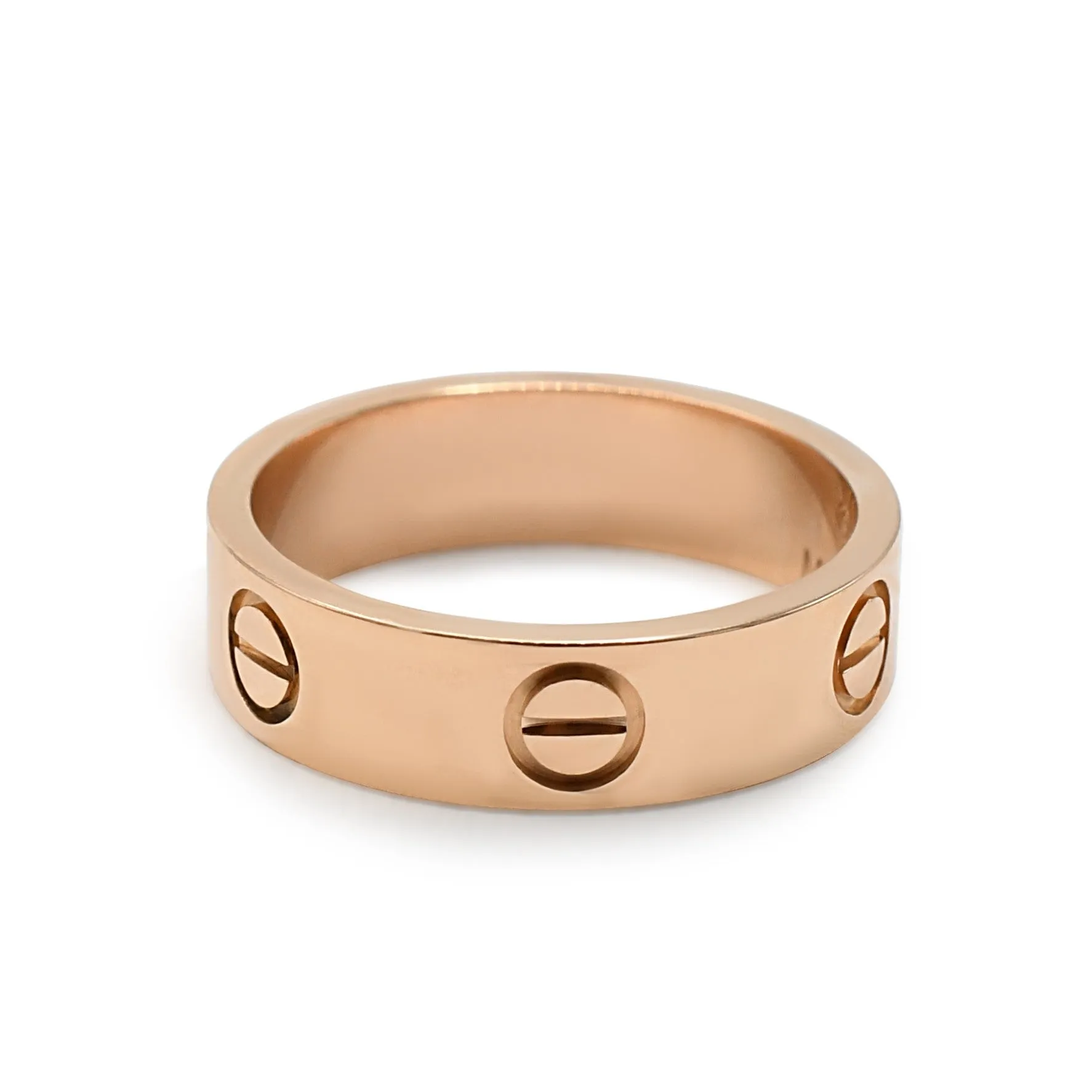 Cartier 5.5mm Love Ring Size 55 - 18ct Rose Gold