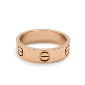 Cartier 5.5mm Love Ring Size 55 - 18ct Rose Gold