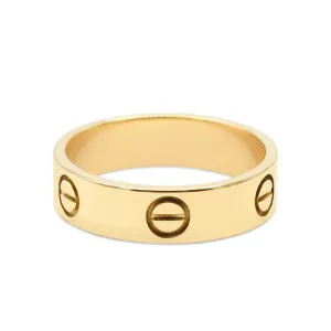 Cartier 5.5mm Love Ring Size 58 - 18ct Yellow Gold