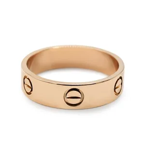 Cartier 5.5mm Love Ring Size 60 - 18ct Rose Gold