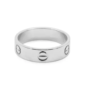 Cartier 5.5mm Love Ring Size 60 - 18ct White Gold