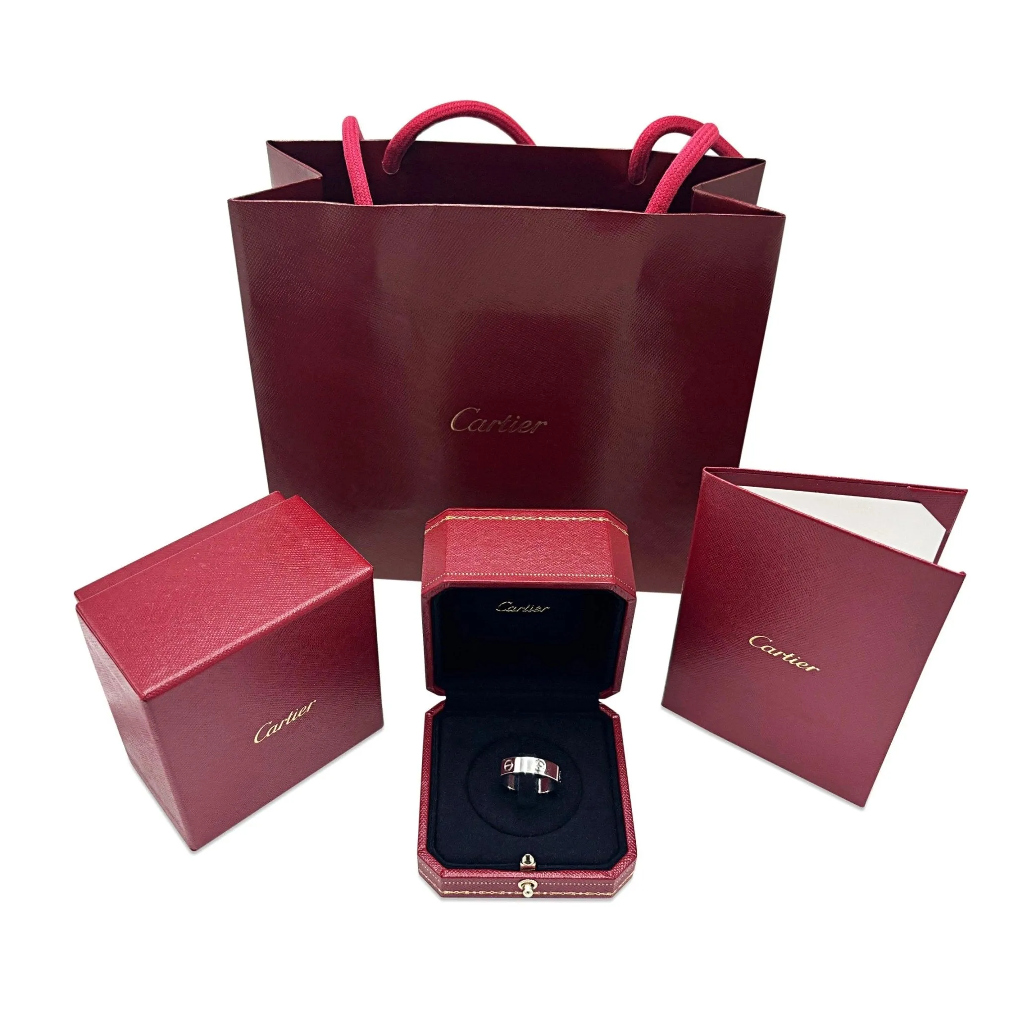 Cartier 5.5mm Love Ring Size 61 - 18ct White Gold