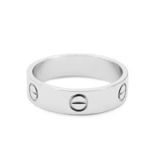 Cartier 5.5mm Love Ring Size 61 - 18ct White Gold