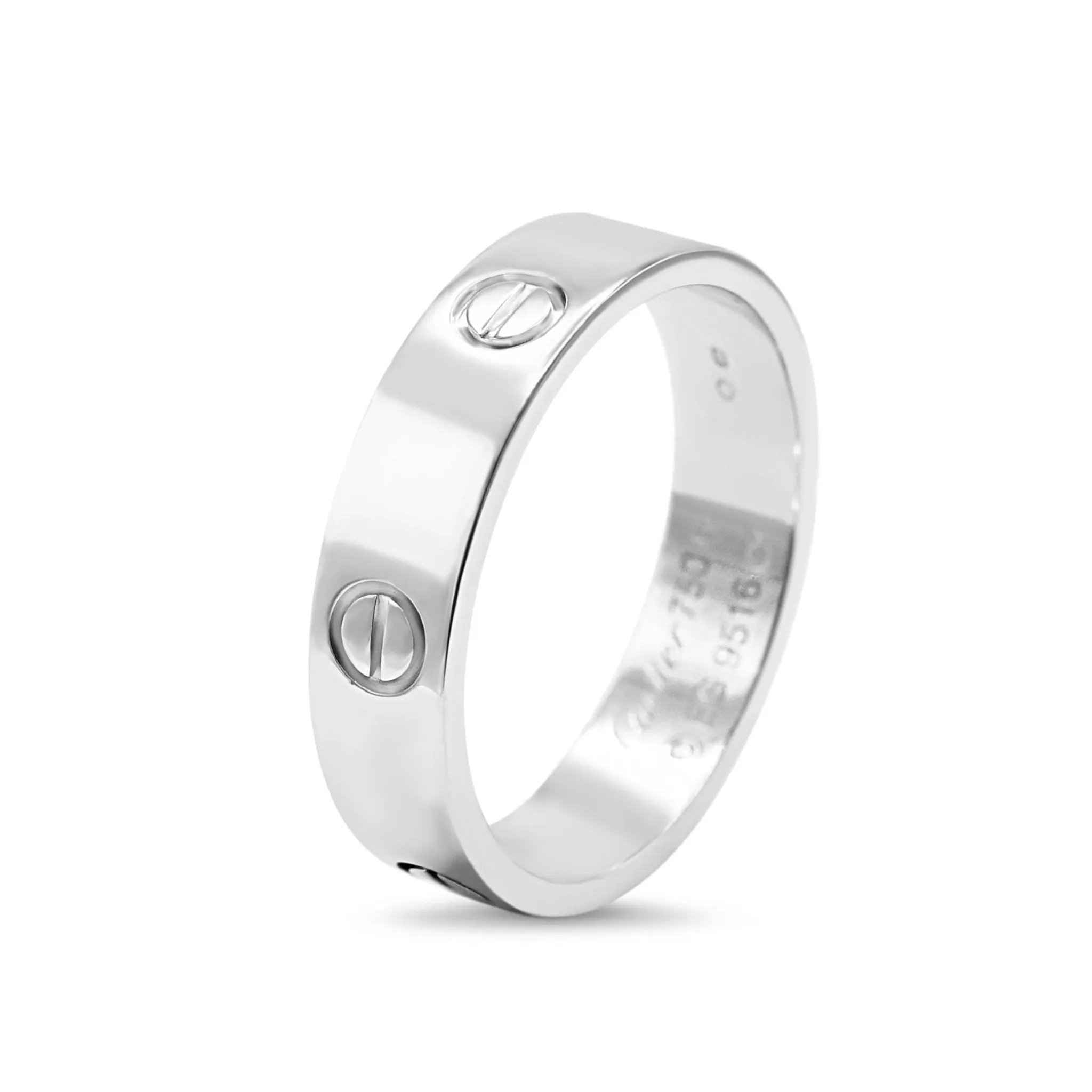 Cartier 5.5mm Love Ring Size 68 - 18ct White Gold