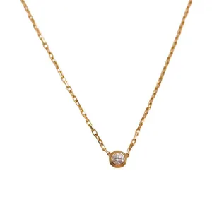 Cartier D'Amour Diamond Small Model Rose Gold Pendant Necklace