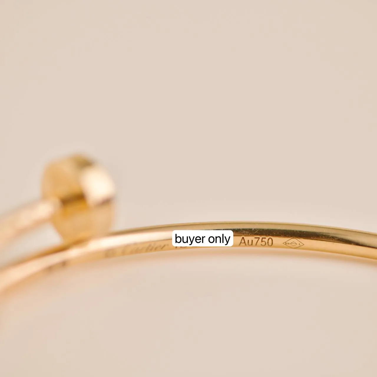 Cartier Juste un Clou 18K Rose Gold Hoop Large Model Earrings