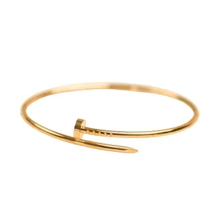 Cartier Juste un Clou Small Model 18K Yellow Gold Bracelet Size 19