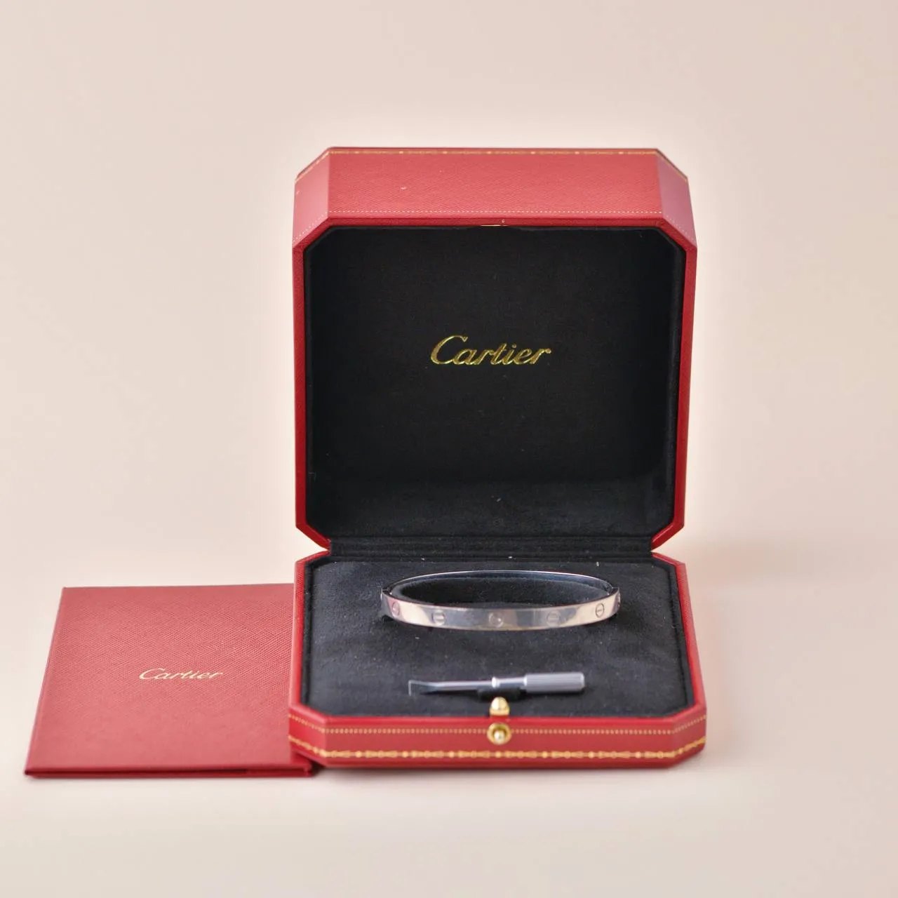 Cartier Love Bracelet 18K White Gold Size 20