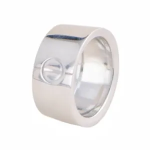 Cartier Love Wide White Gold Ring Size 53