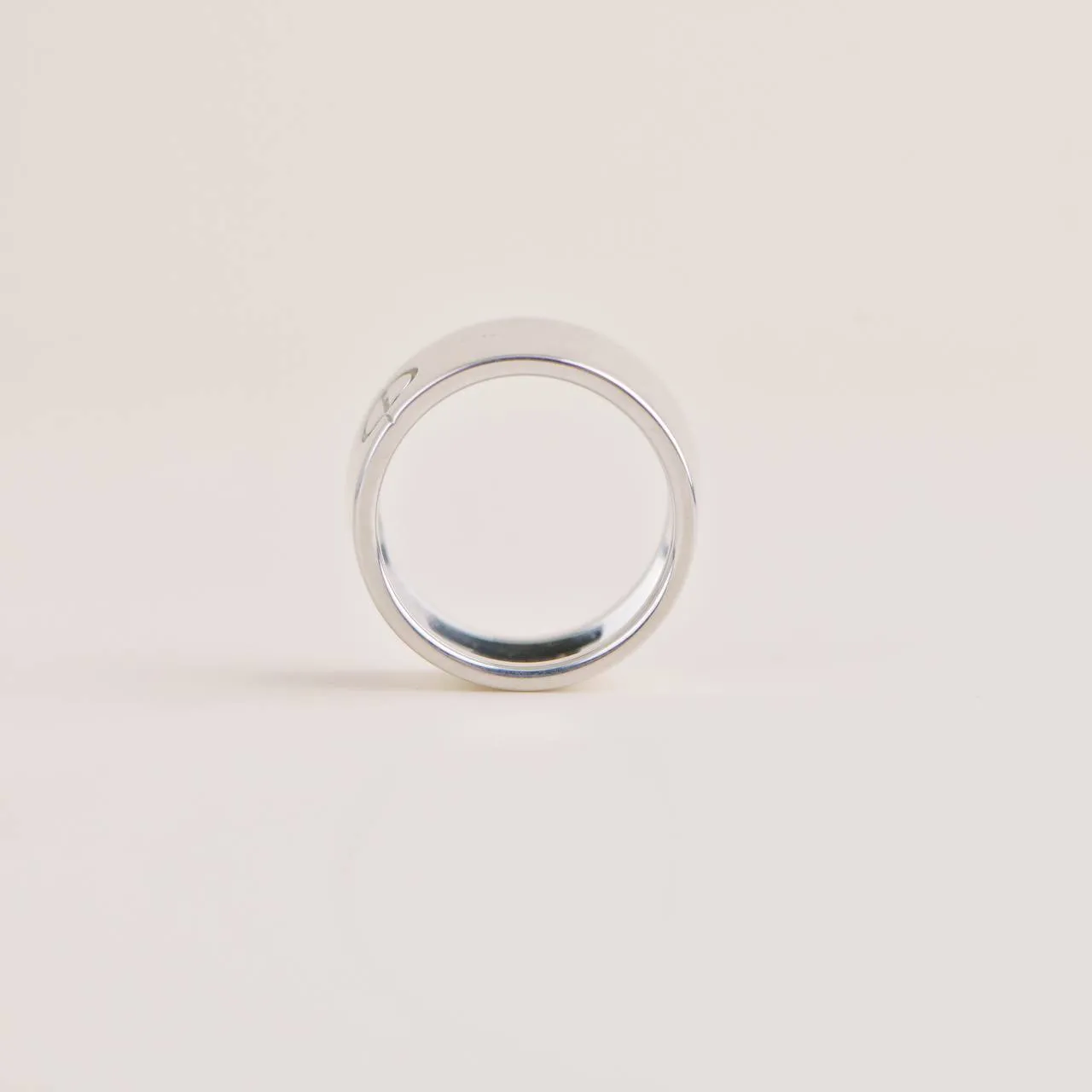 Cartier Love Wide White Gold Ring Size 53
