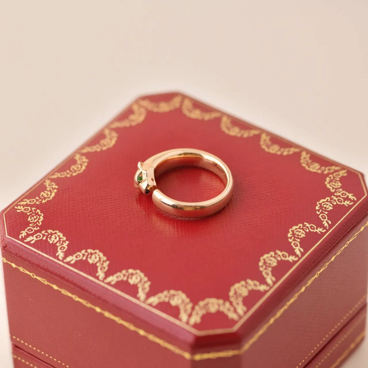 Cartier Panth??re de Cartier Rose Gold Ring Size 55