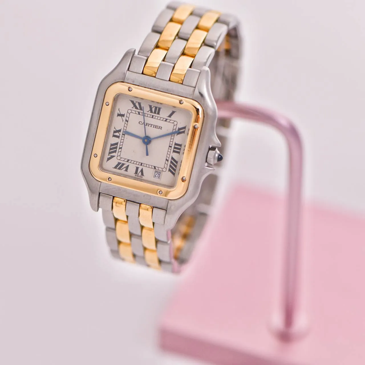 Cartier Panth??re Medium Model Steel 18k Yellow Gold Watch W2PN0007
