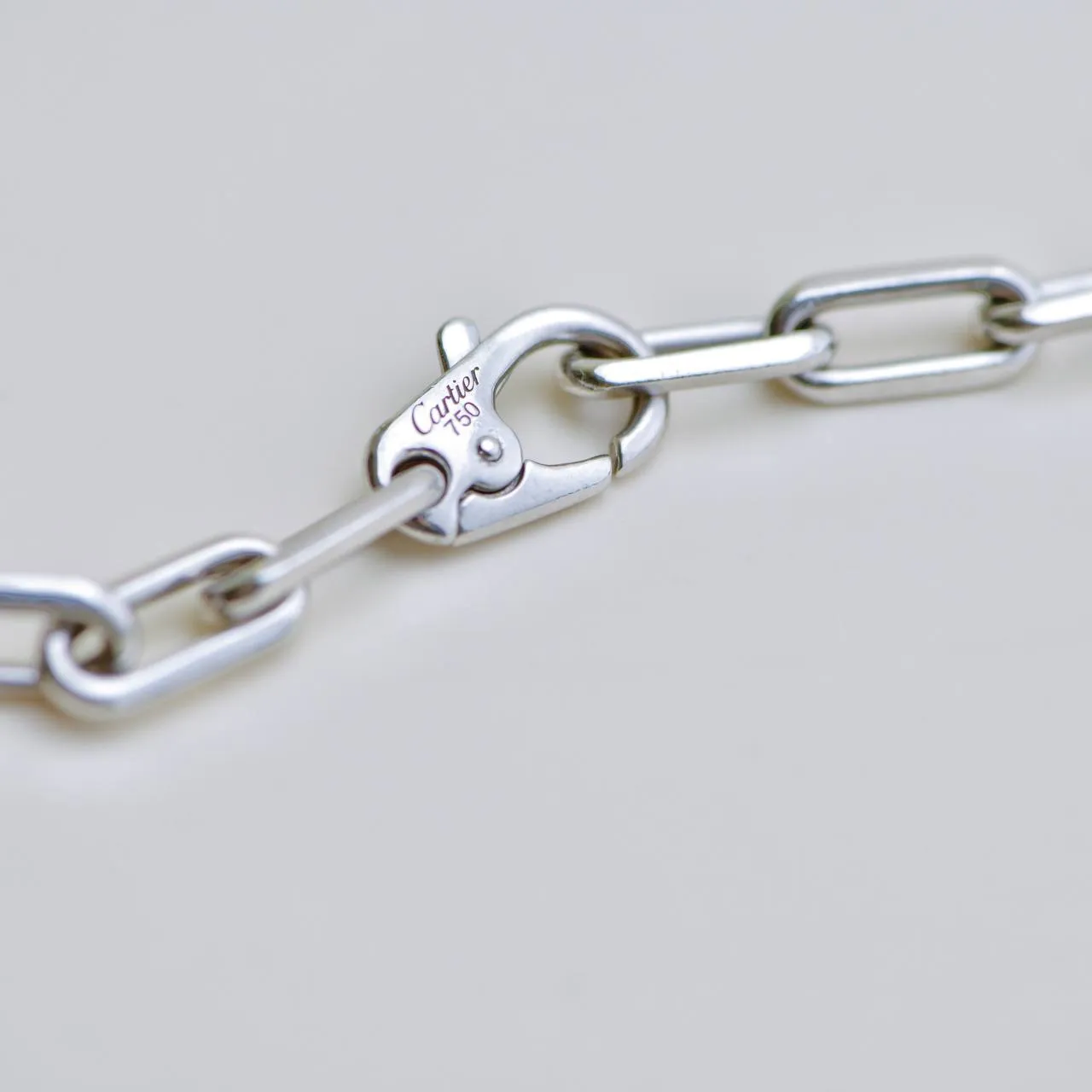 Cartier Santos de Cartier 18K White Gold Necklace Medium Model