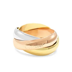 Cartier Trinity Ring, Large Model Size 56 - 18ct Three Colour Gold