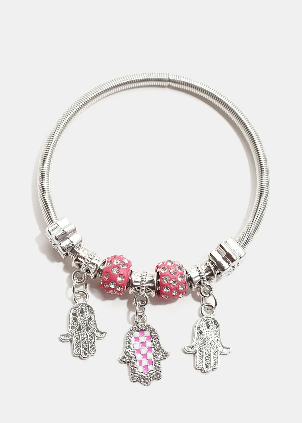 Checkered Hamsa Hand Bangle