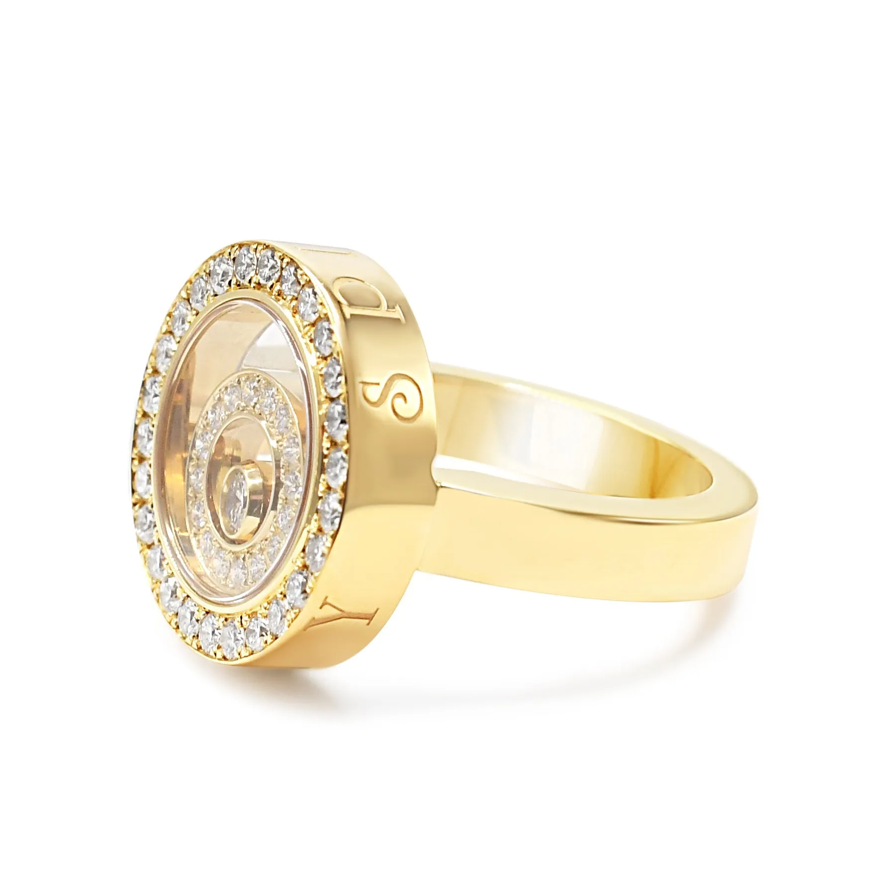 Chopard Happy Spirit Diamond Ring Ref 825422 - 18ct Yellow Gold