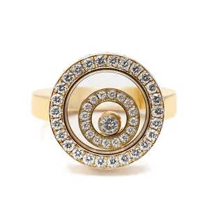 Chopard Happy Spirit Diamond Ring Ref 825422 - 18ct Yellow Gold