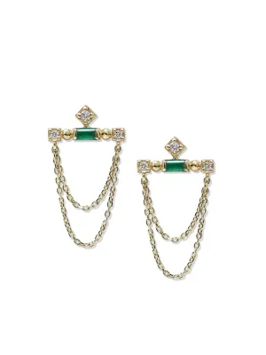 Cl??o Bar Chain Earrings