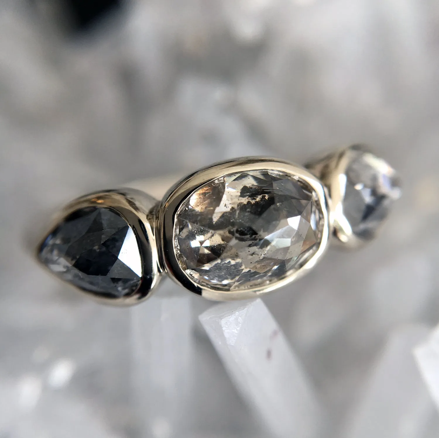 Cosmos Three Stone Ring