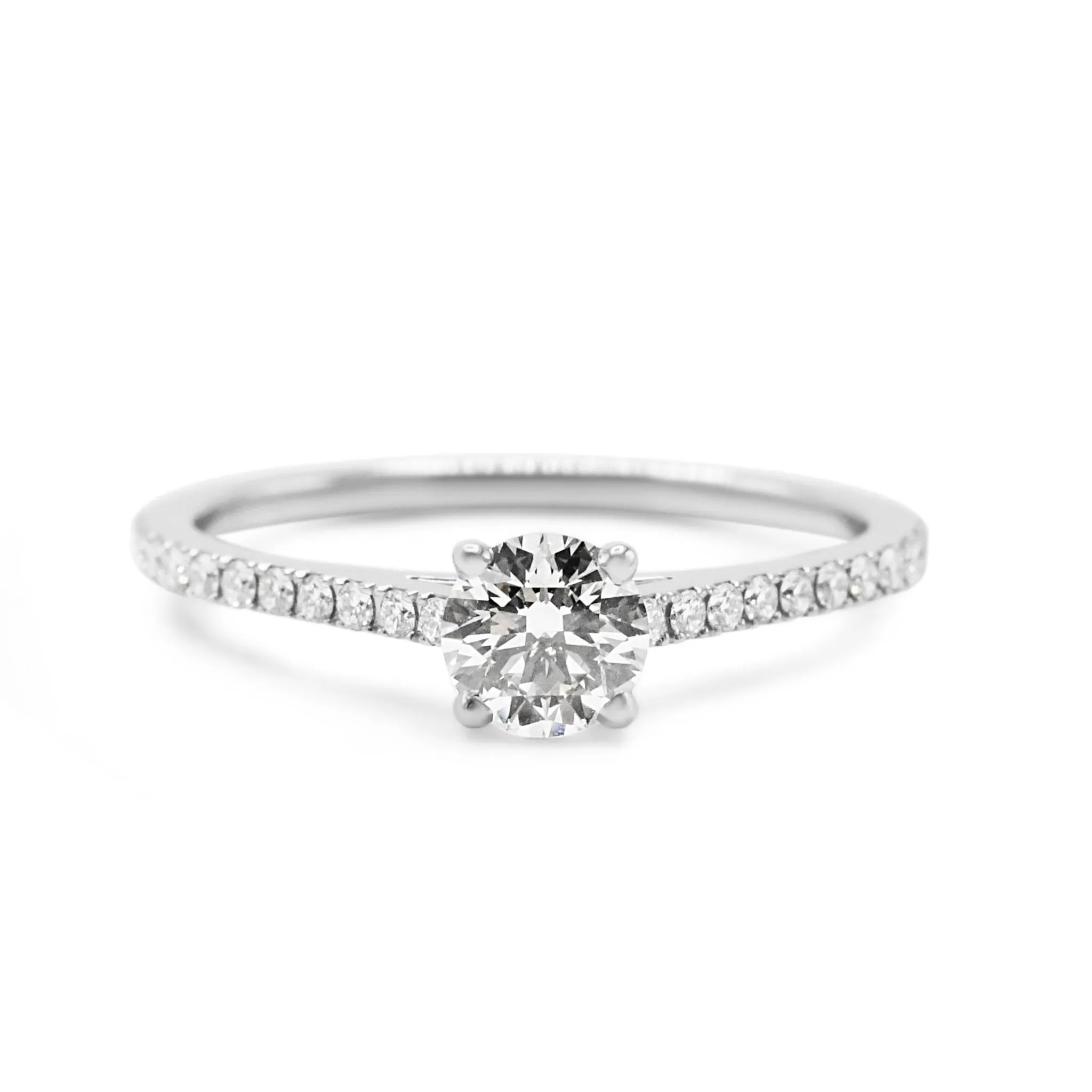 De Beers Diamond Solitaire Brilliant Diamond Ring - Platinum