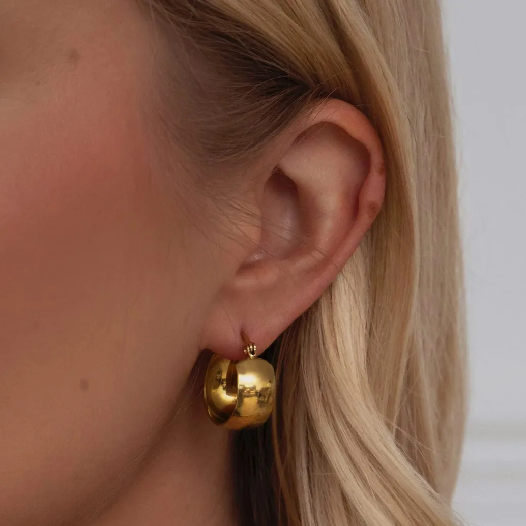 Dedication Hoop Earrings
