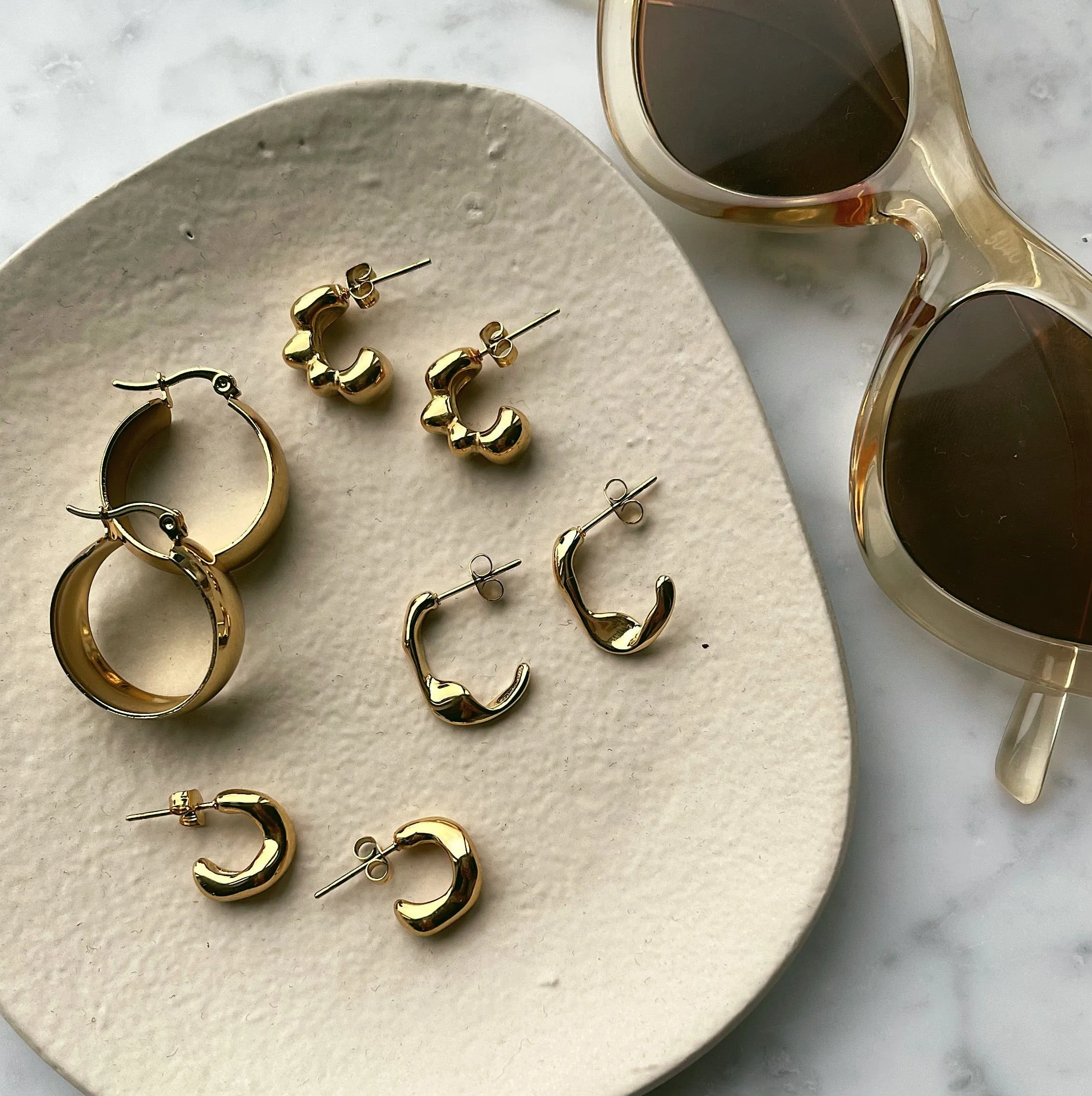 Dedication Hoop Earrings