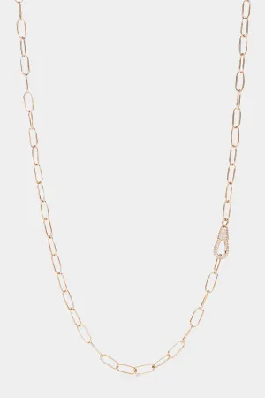 Diamond Hook Chain, Yellow Gold