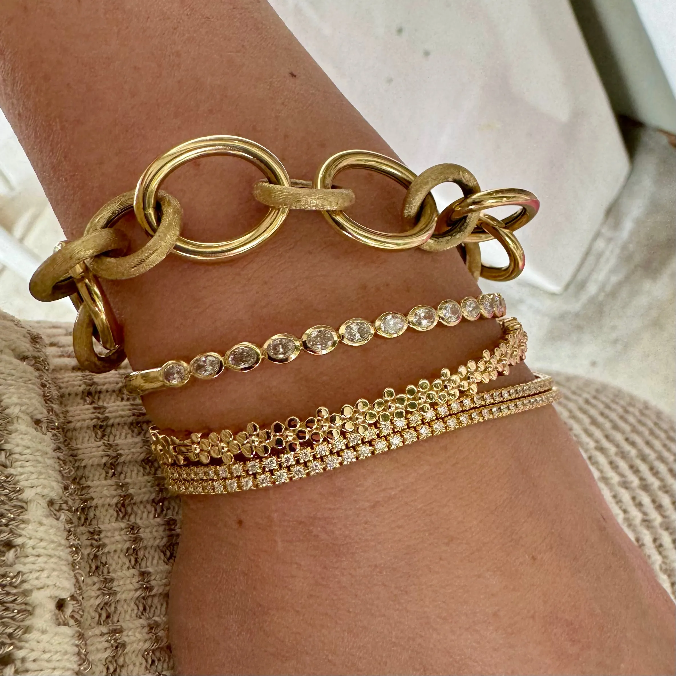 Double Diamond Tennis Bracelet