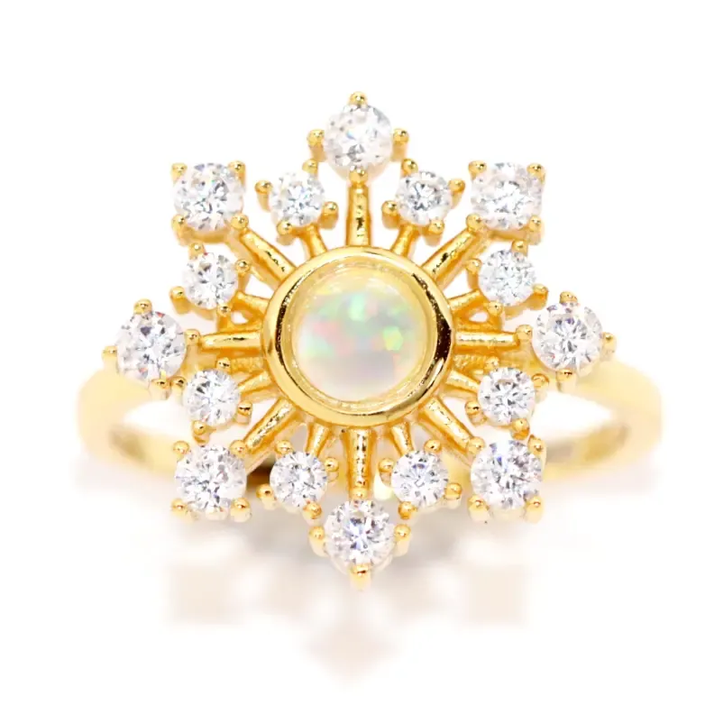 Ella Opal Burst Ring