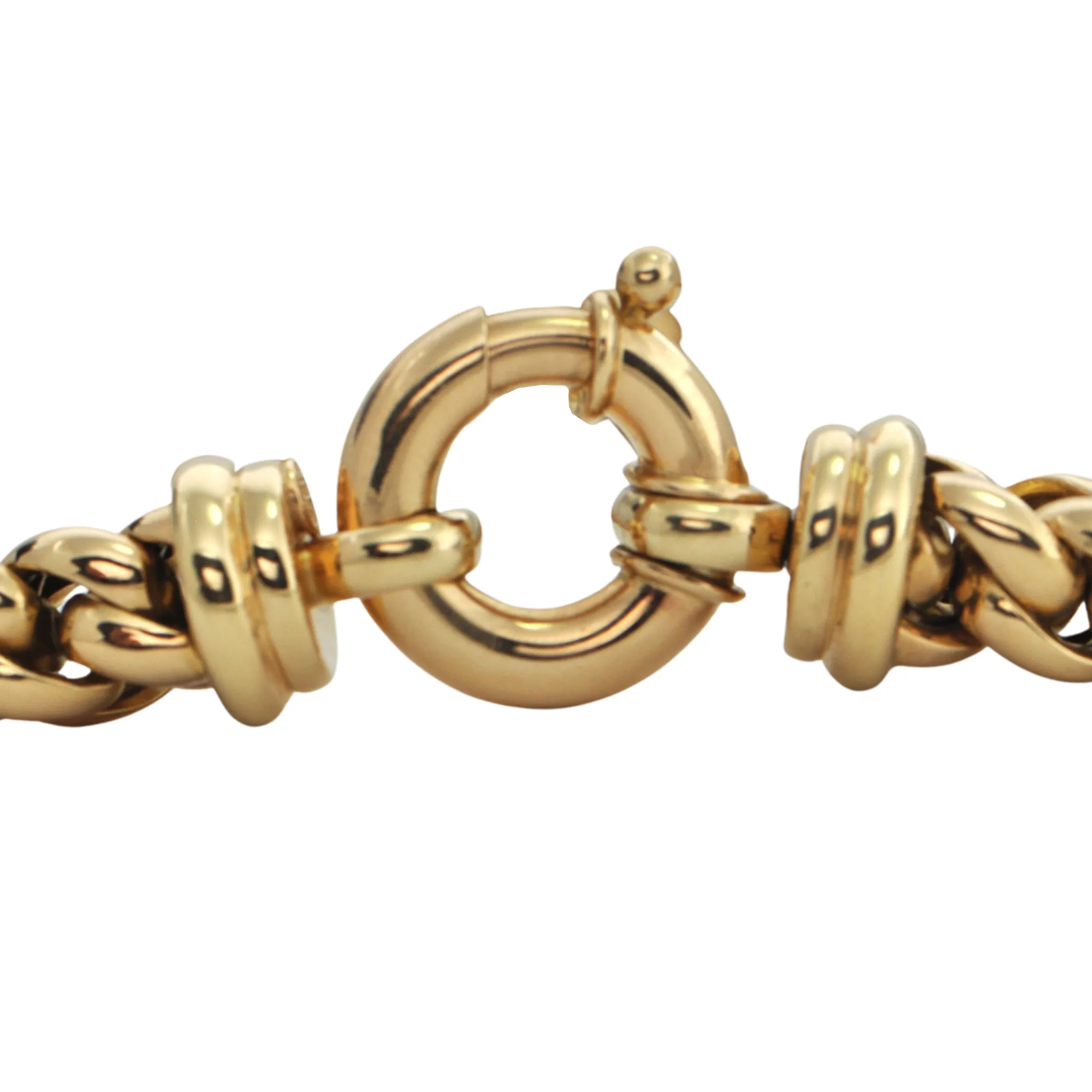 Estate 18K Gold Rounded Curb Link Necklace