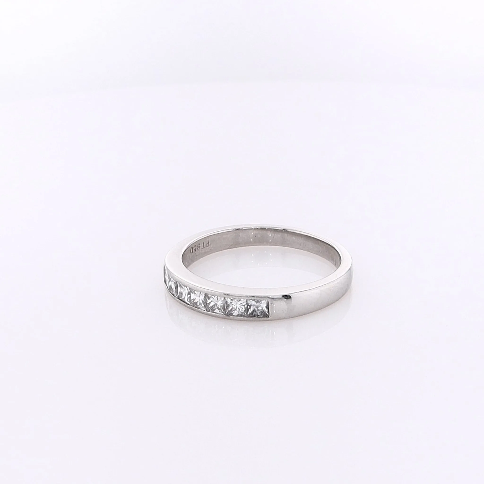 Estate Platinum Diamond Wedding Band