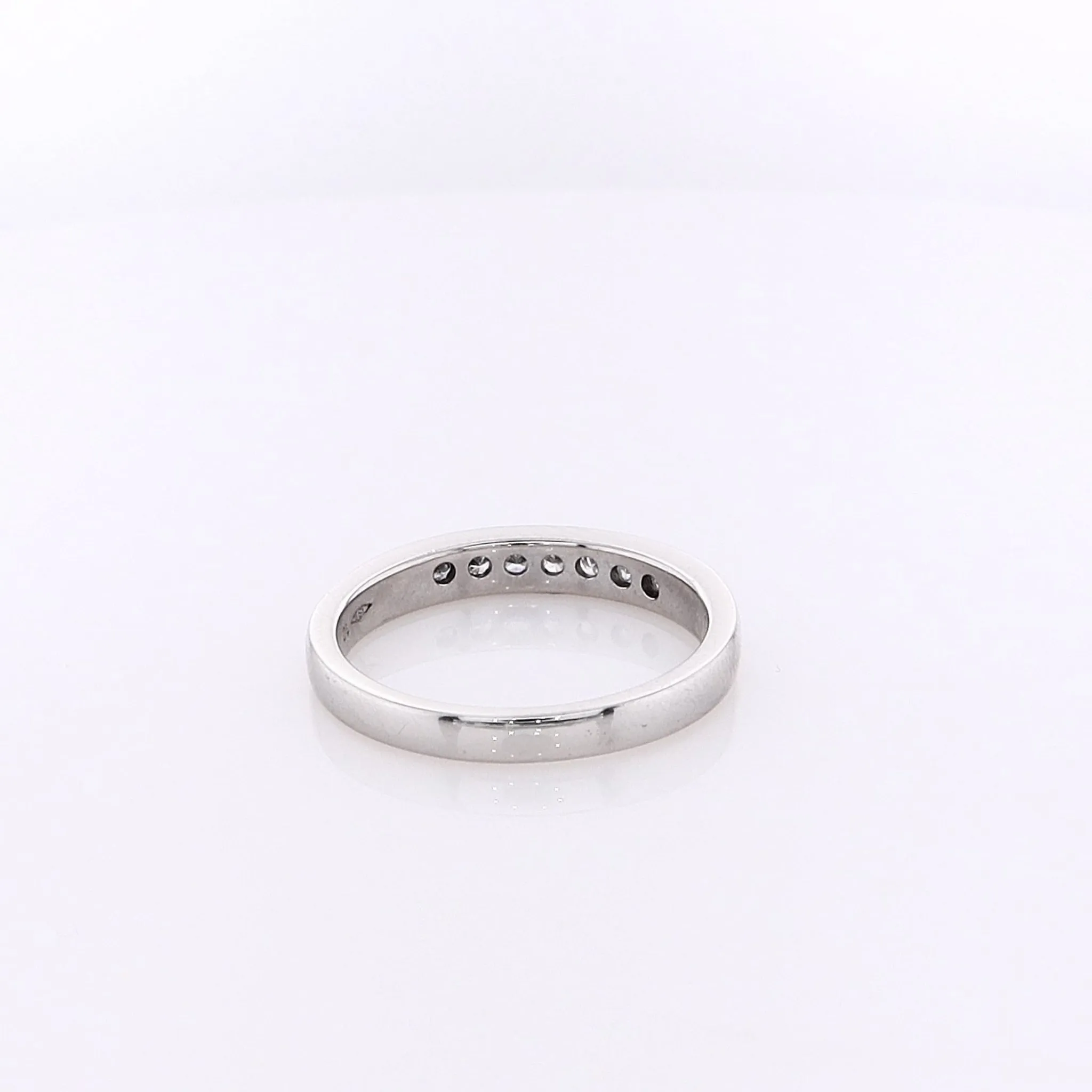 Estate Platinum Diamond Wedding Band