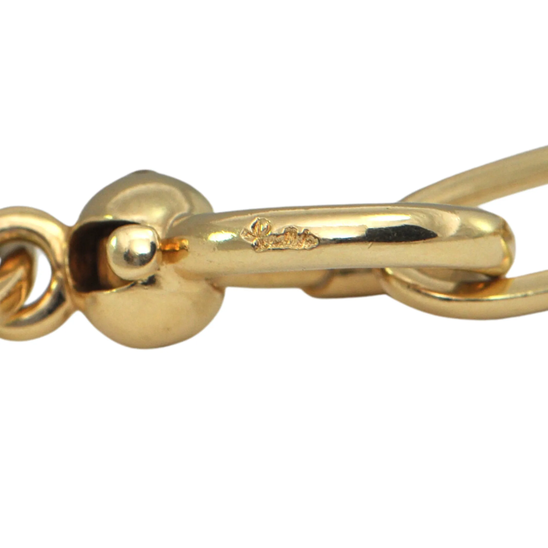 Estate 'Pomellato' 18K Gold Oval and Round Link Necklace
